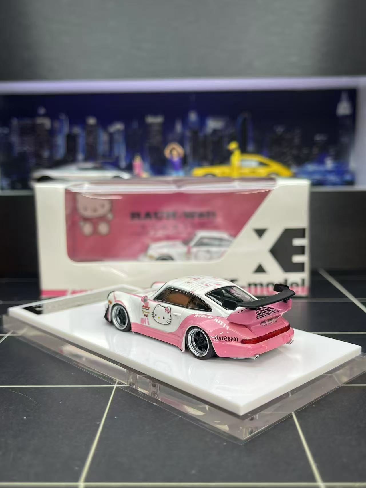 (Coming Soon) XKE 1:64 Porsche RWB 964 Hello Kitty Livery