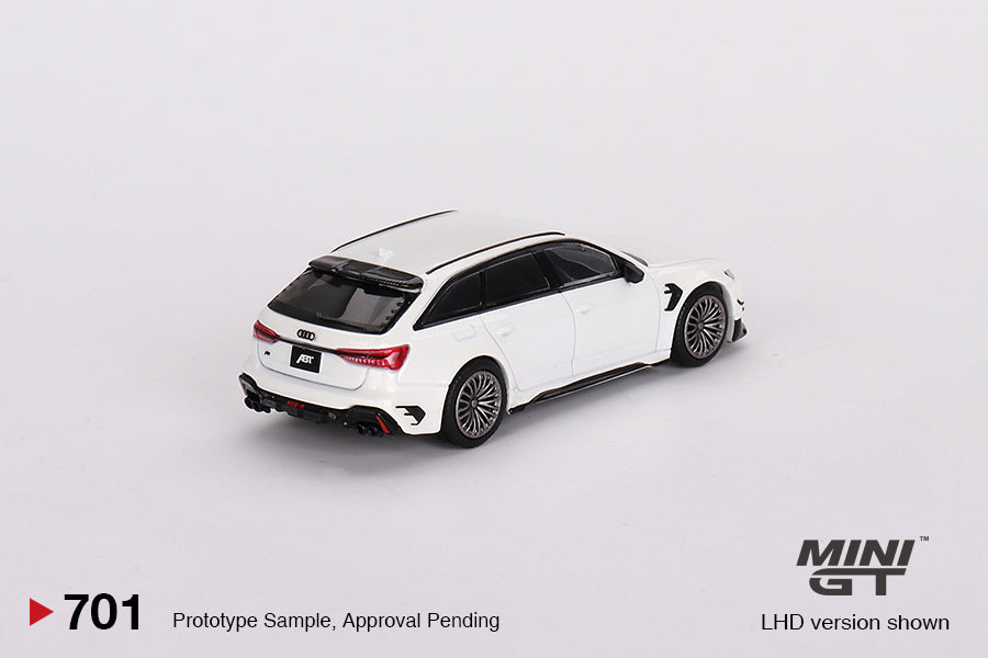 Mini GT 1:64 Audi ABT RS6-R Glacier – White Metallic MGT00701-MJ