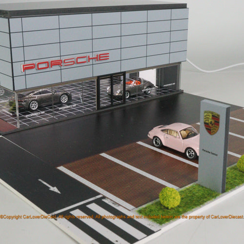 G-Fans 1:64 Porsche Display Center Building Diorama 710031