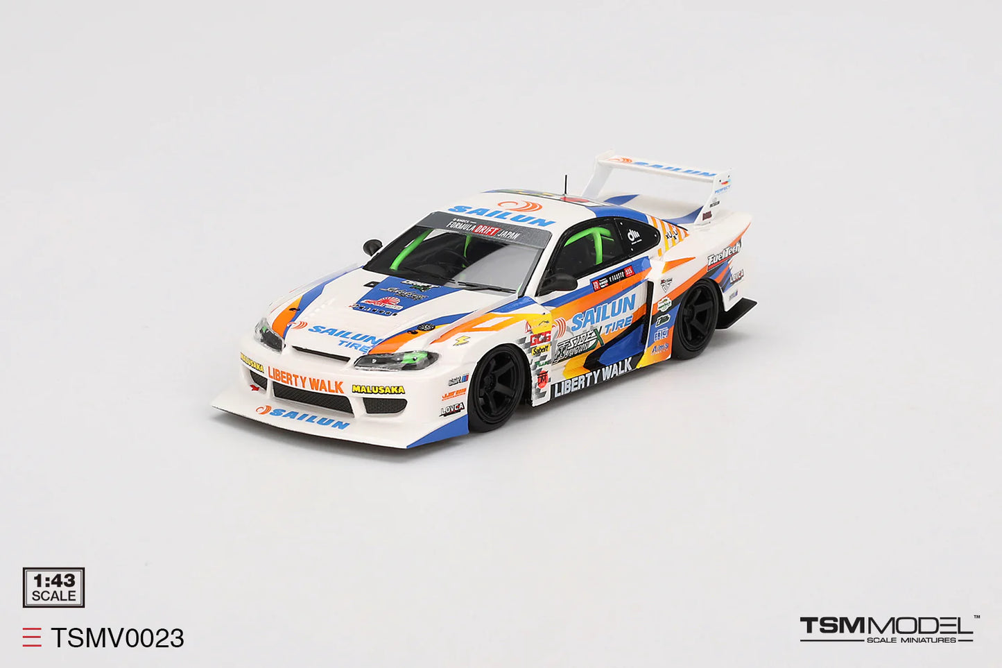 TSM 1:43 Nissan Silvia (S15) LB-Super Silhouette #555 TSMV0023