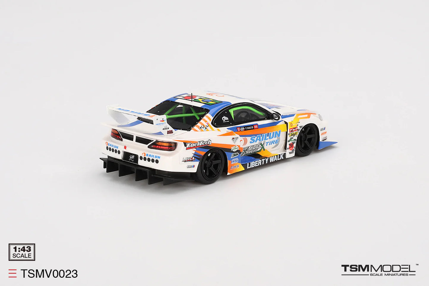 TSM 1:43 Nissan Silvia (S15) LB-Super Silhouette #555 TSMV0023