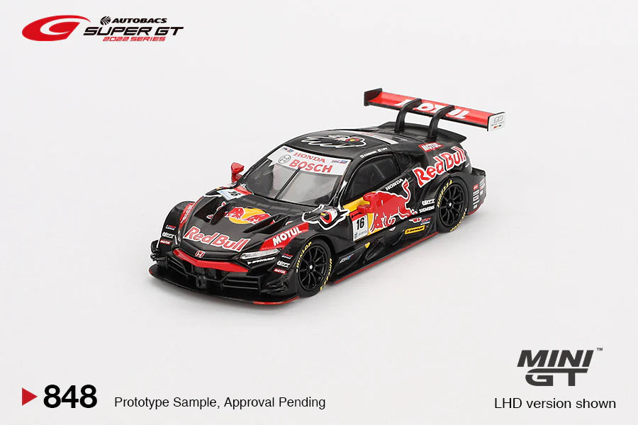 Mini GT 1:64 Japan Exclusive Honda NSX-GT “Type S” GT500 #16 “Red Bull MOTUL MUGEN NSX-GT” TEAM Red Bull MUGEN 2022 SUPER GT Series MGT00848-BL