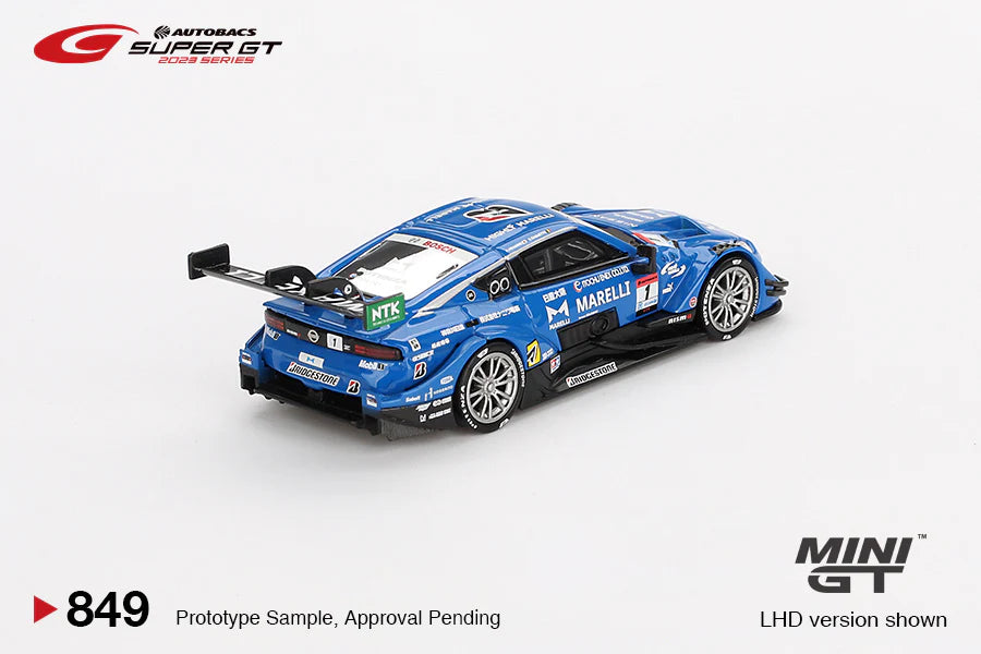 Mini GT 1:64 Japan Exclusive Nissan Z GT500 #1 “MARELLI IMPUL Z” TEAM IMPUL 2023 SUPER GT Series MGT00849-BL