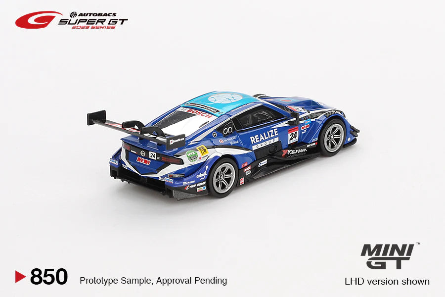 Mini GT 1:64 Japan Exclusive Nissan Z GT500 #24 “REALIZE CORPORTATION ADVAN Z” KONDO RACING 2023 SUPER GT Series (Preorder)
