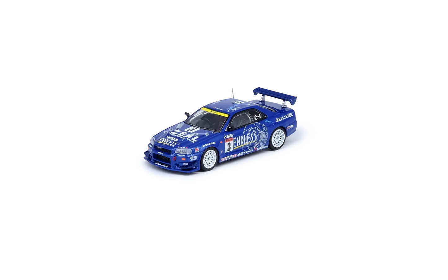 Inno64 1:64 Nissan Skyline GT-R (R34) #3 "Endless Advan" Super Taikyu Series 2002 Winner