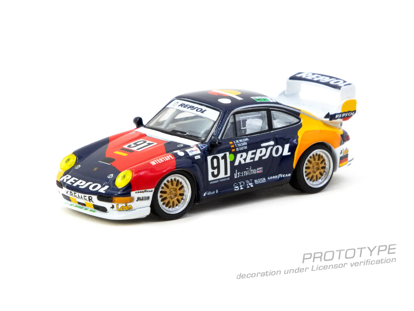 Tarmac Works x Schuco 1:64 Porsche 911 GT2 24h LE MANS 1995 #91 (Preorder)