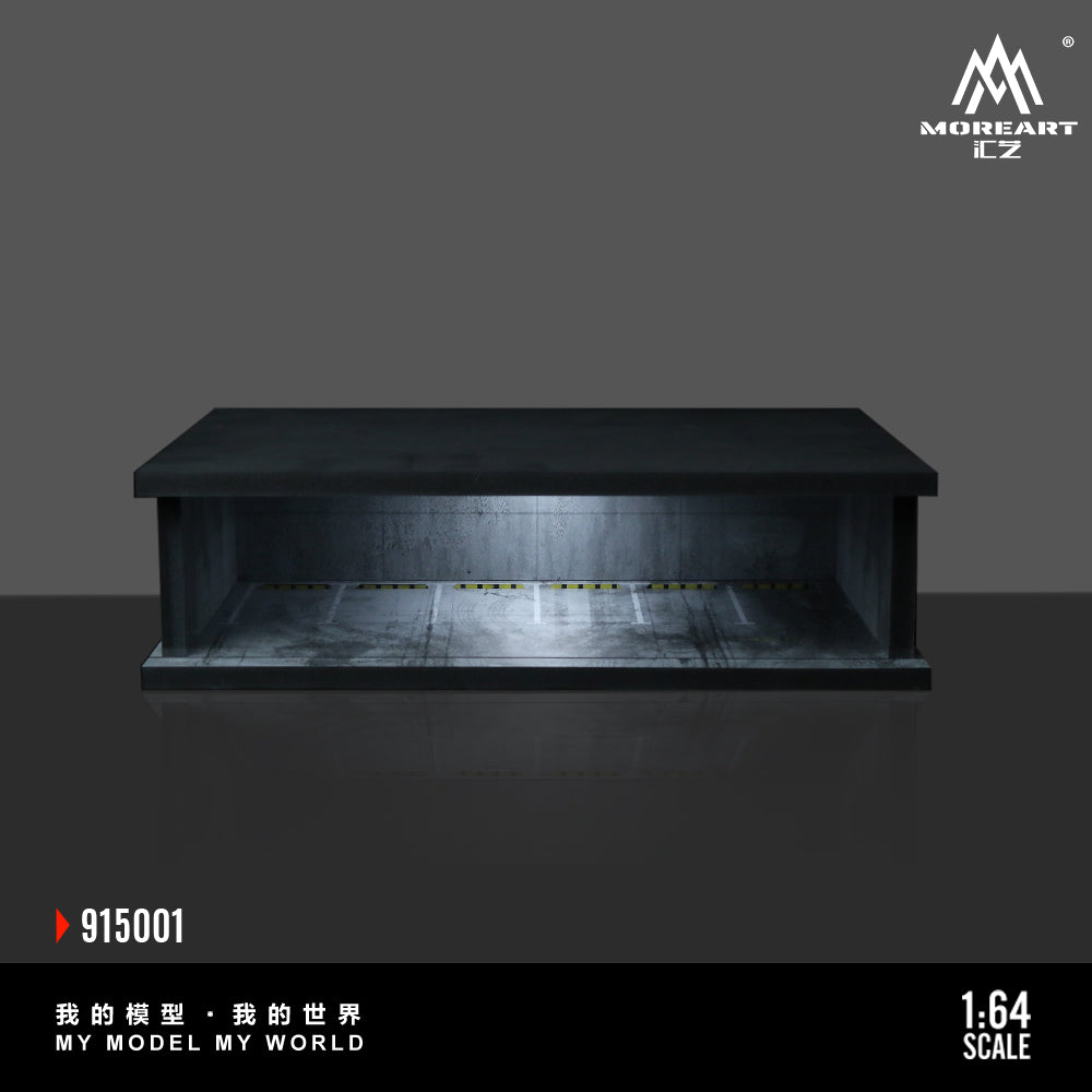 MoreArt 1:64 Underground Parking Garage Scene Diorama