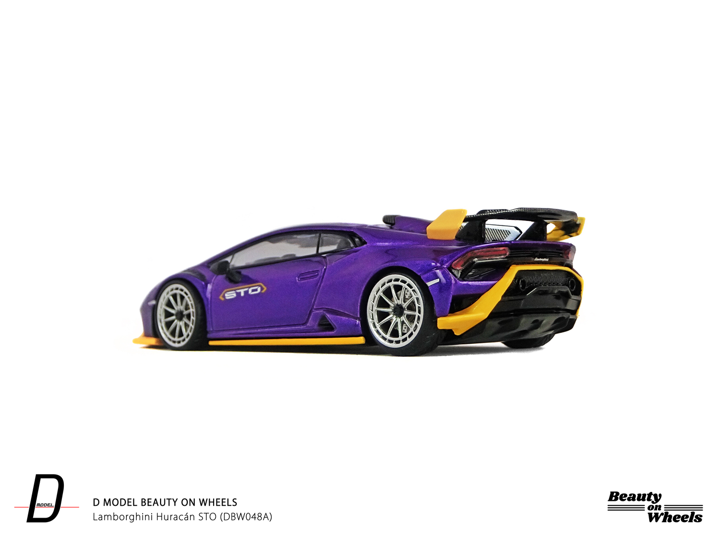 D MODEL BEAUTY ON WHEELS 1:64 Lamborghini Huracán STO - Purple DBW048A