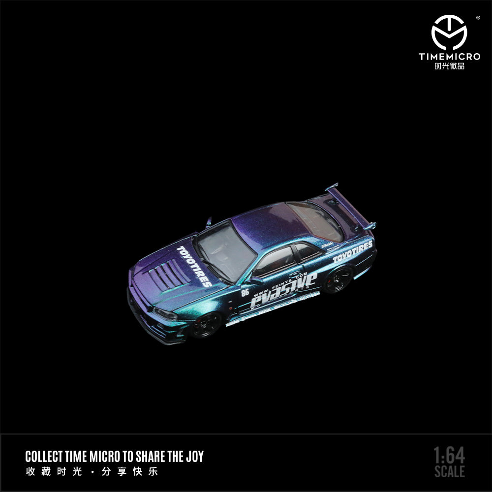 Time Micro 1:64 Nissan GTR34 - PVASIVE Chameleon