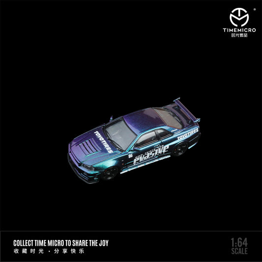 Time Micro 1:64 Nissan GTR34 - PVASIVE Chameleon