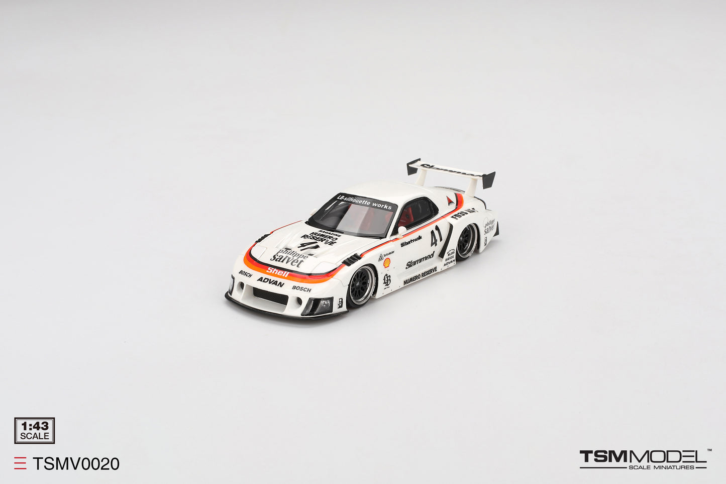 TSM 1:43 MAZDA RX-7 LB-Super Silhouette #41 Numero Reserve TSMV0020