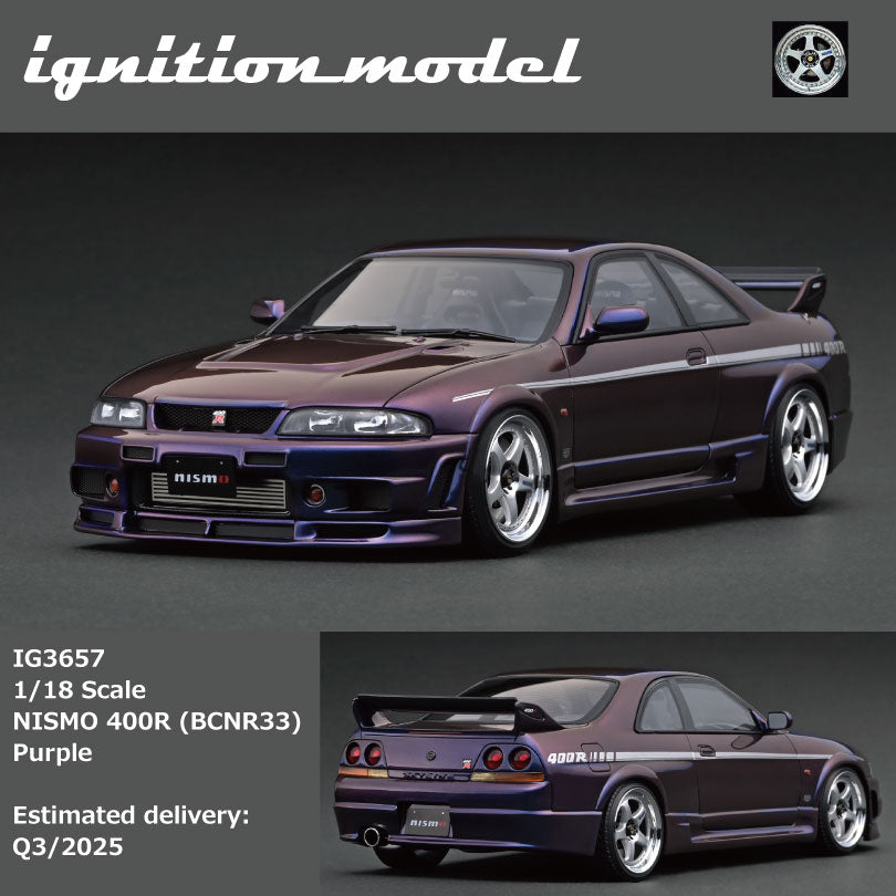 Ignition Model 1:18 NISMO 400R (BCNR33) Purple IG3657