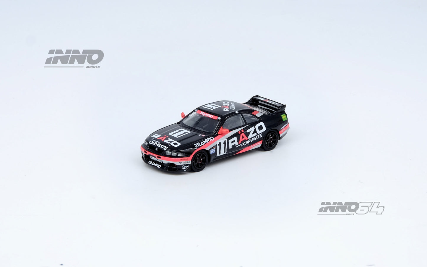 Inno64 1:64 Nissan Skyline GT-R R33 #11 "RAZO TRAMPIO" N1 Super Endurance Series - SENDAN HIGHLAND 1995 Winner IN64-R33R-RAZO