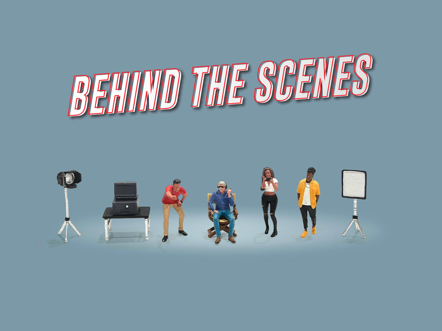 (Preorder) American Diorama 1:64 Figure set - Behind the Scenes AD-2426MJ