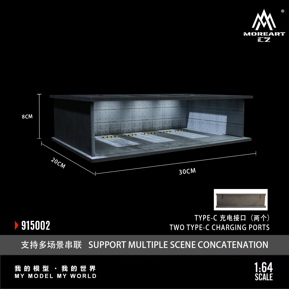 MoreArt 1:64 Underground Parking Garage Scene 02 MO915002