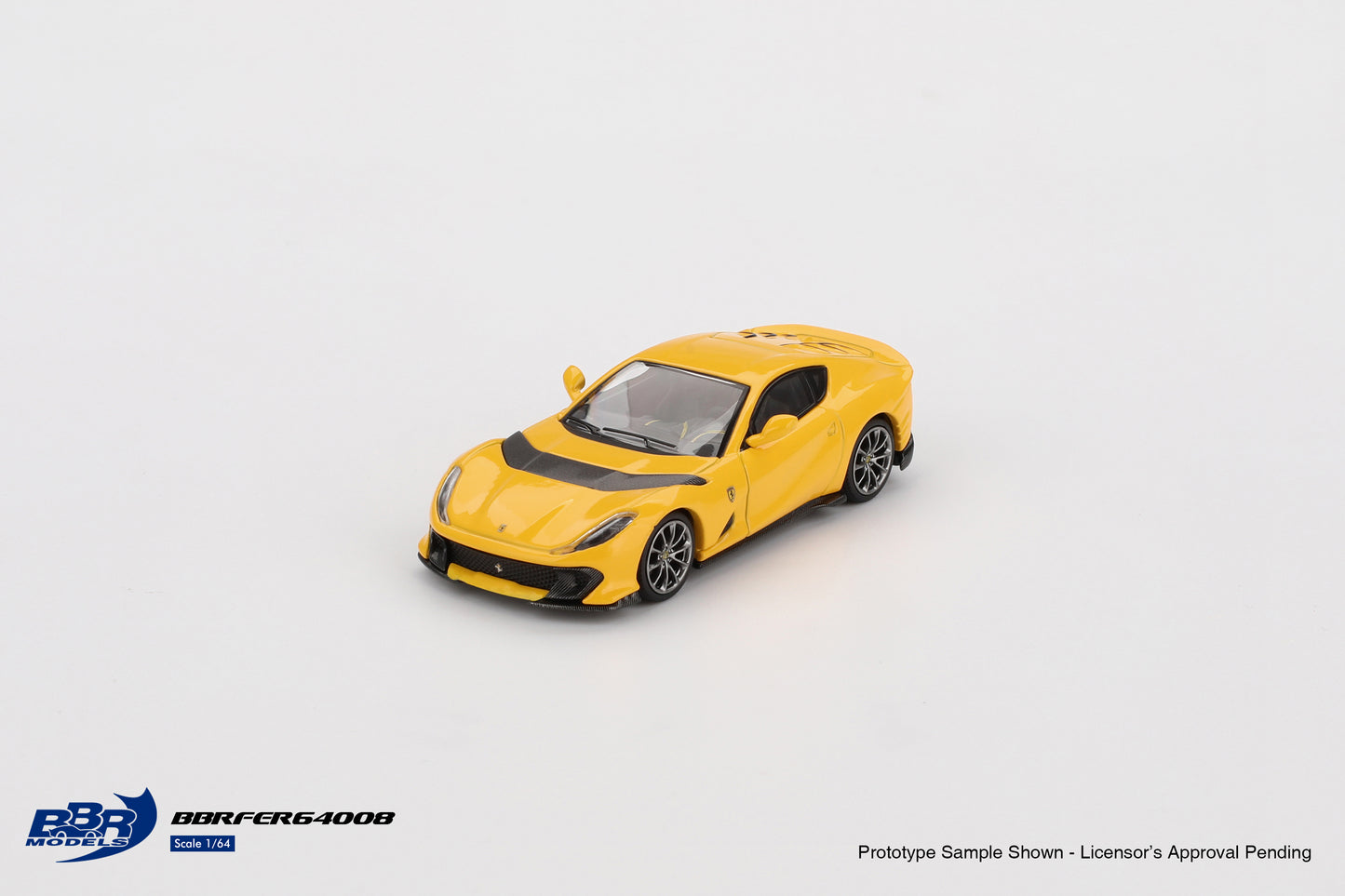 BBR Models 1:64 Ferrari 812 Competizone Giallo Modena BBRFER64008