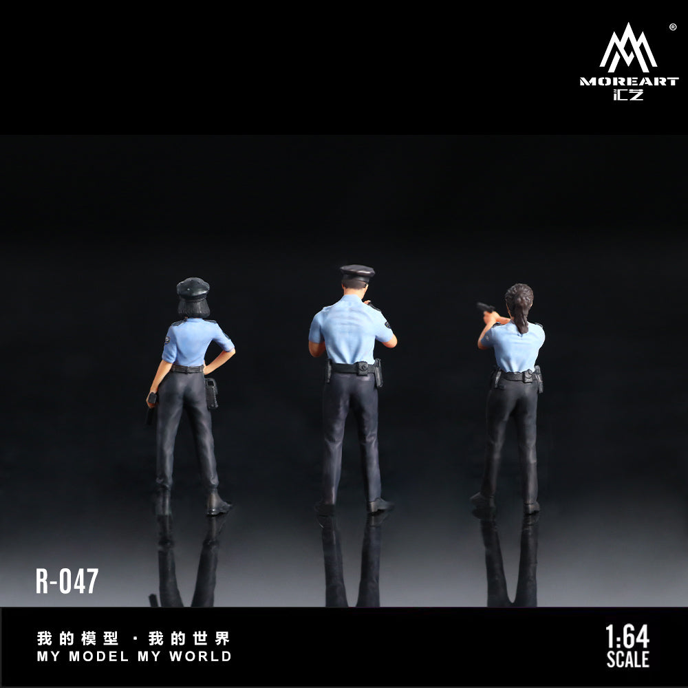 MoreArt 1:64 Attendance Police Doll Set MO223047