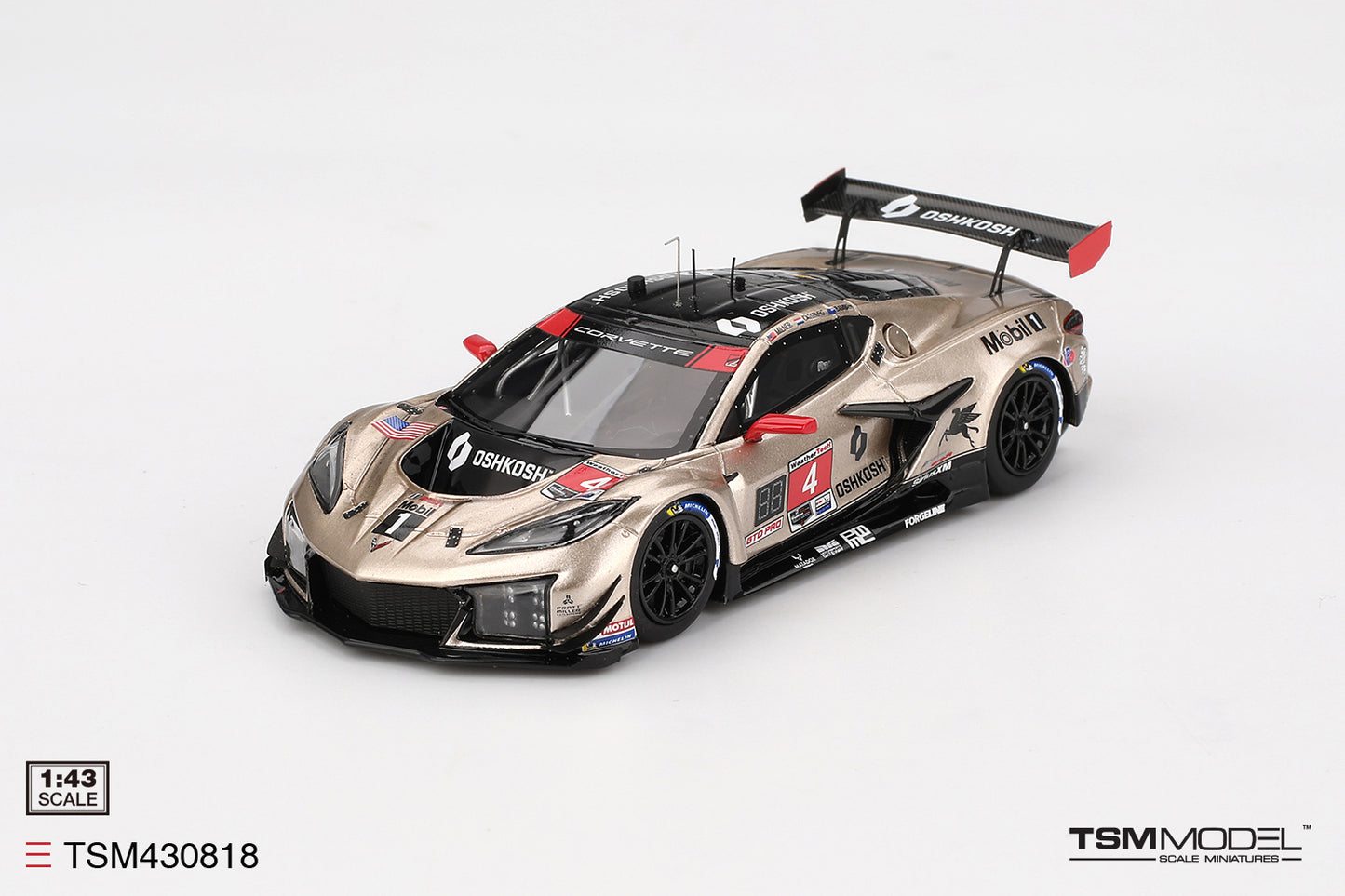 TSM 1:43 Chevrolet Corvette Z06 GT3.R #4 Corvette Racing 2024 TSM430818