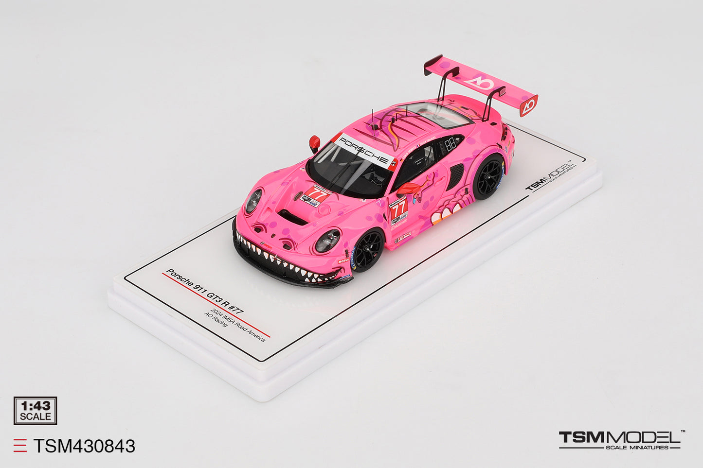 TSM 1:43 Porsche 911 GT3 R #77 AO Racing 2024 IMSA Road America TSM430843