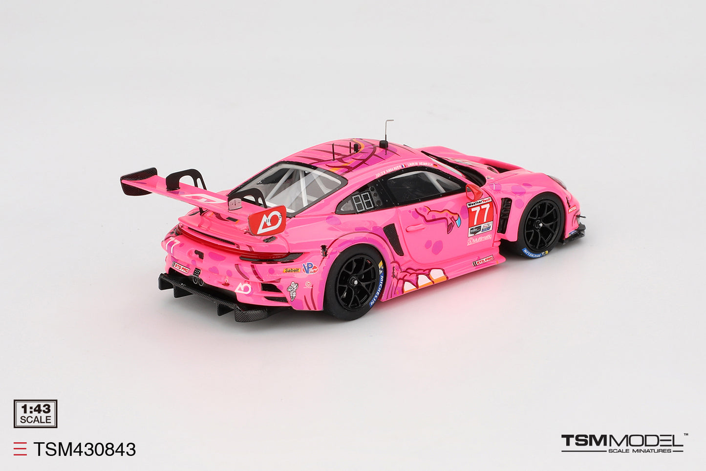 TSM 1:43 Porsche 911 GT3 R #77 AO Racing 2024 IMSA Road America TSM430843