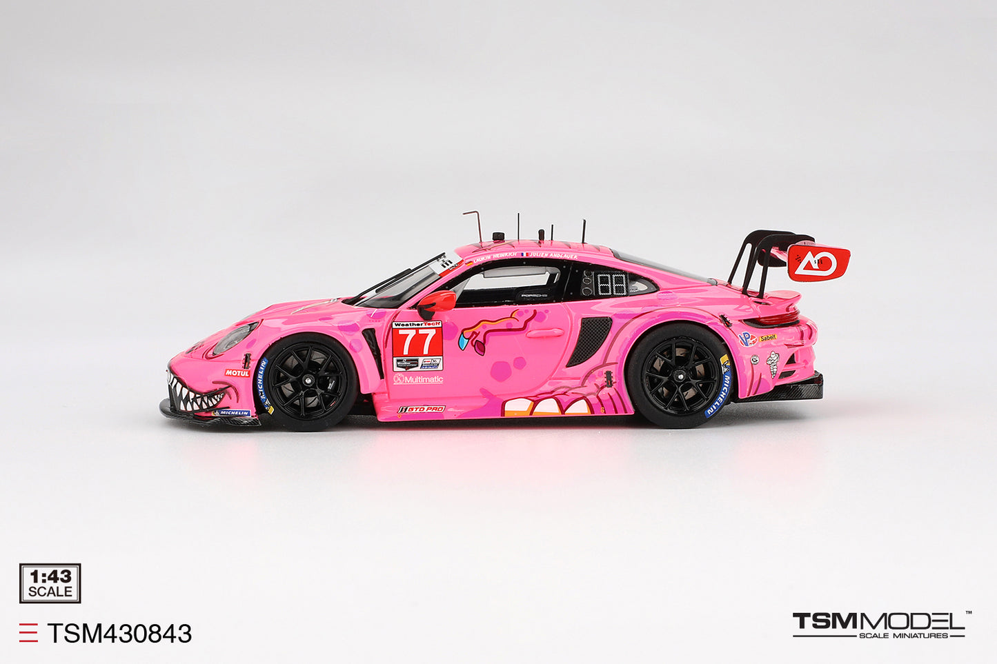 TSM 1:43 Porsche 911 GT3 R #77 AO Racing 2024 IMSA Road America TSM430843