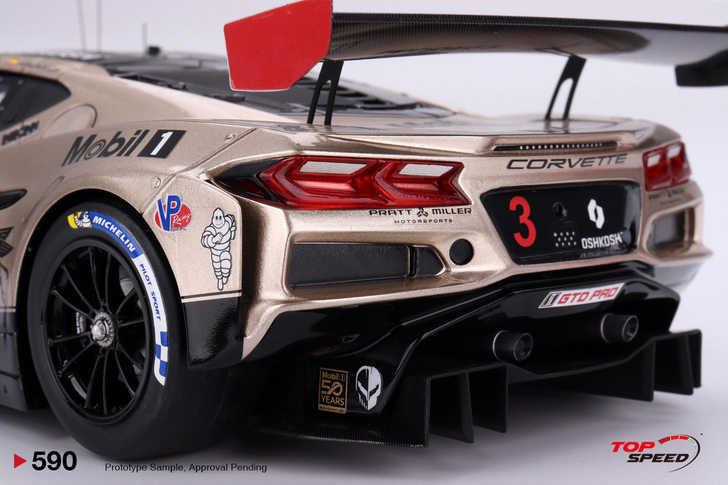 Topspeed 1:18 Chevrolet Corvette Z06 GT3.R #3 Corvette Racing 2024 TS0590
