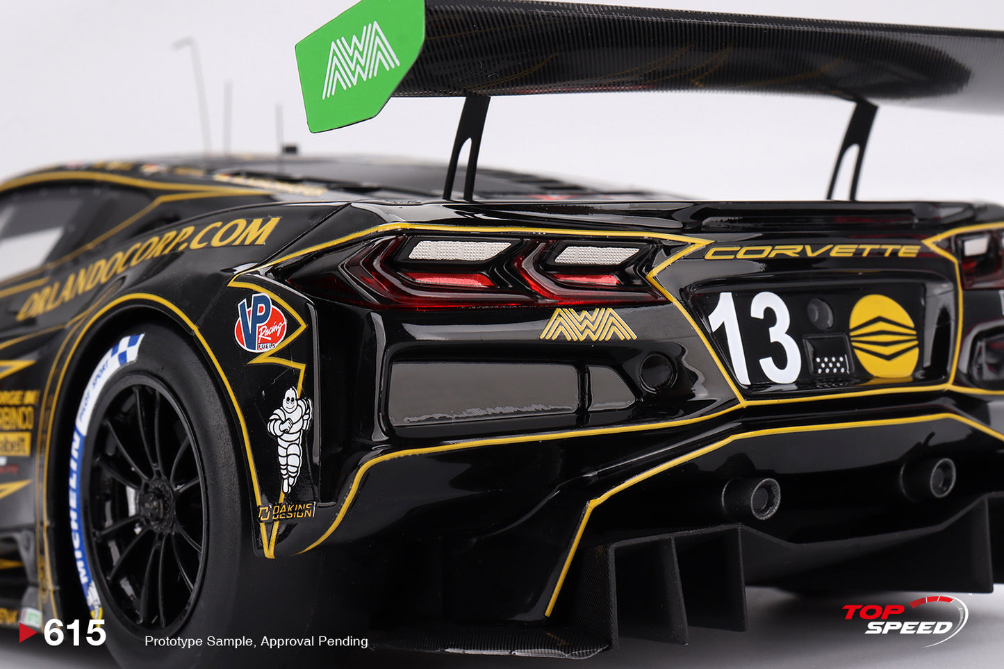 Topspeed 1:18 Chevrolet Corvette Z06 GT3.R #13 AWA 2025 TS0615