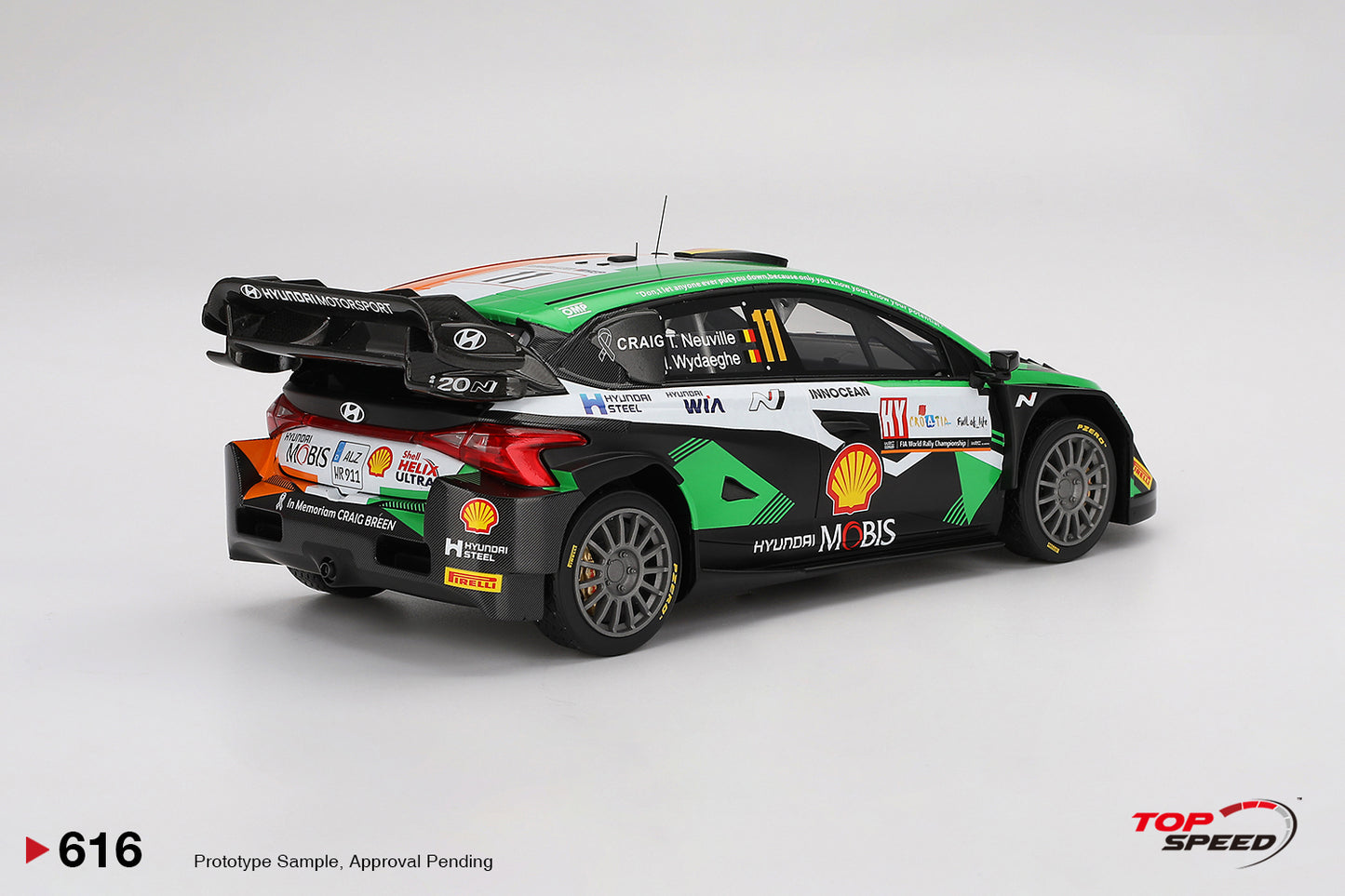 Topspeed 1:18 Hyundai i20 N Rally1 #11 2023 TS0616