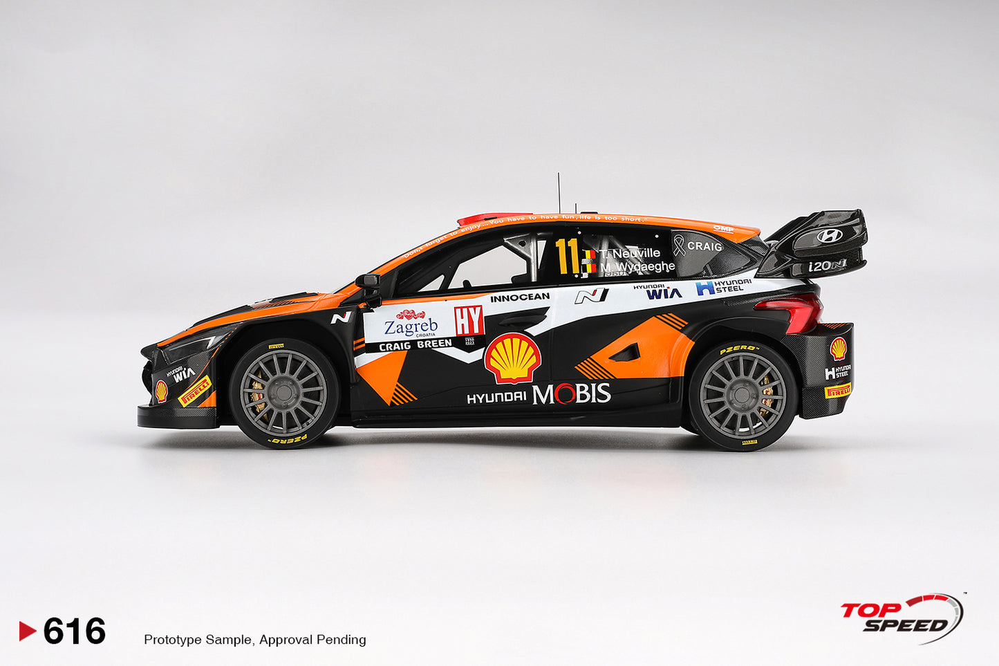 Topspeed 1:18 Hyundai i20 N Rally1 #11 2023 TS0616