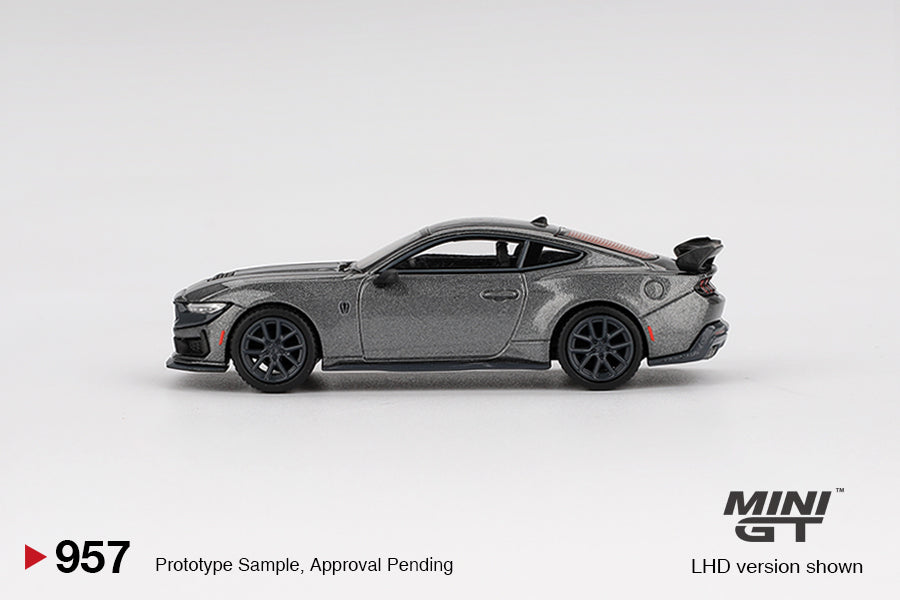 Mini GT 1:64 Ford Mustang Dark Horse 2024 – Carbonized Gray MGT00957-BL (Preorder)
