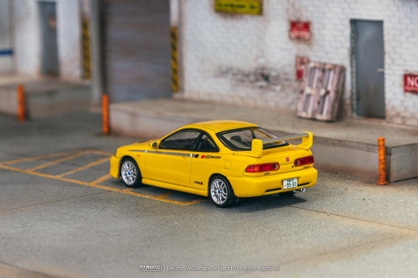 Tarmac Works 1:64 Honda Integra TYPE R DC2 MUGEN Sunlight Yellow T64G-TL059-YL (Preorder)