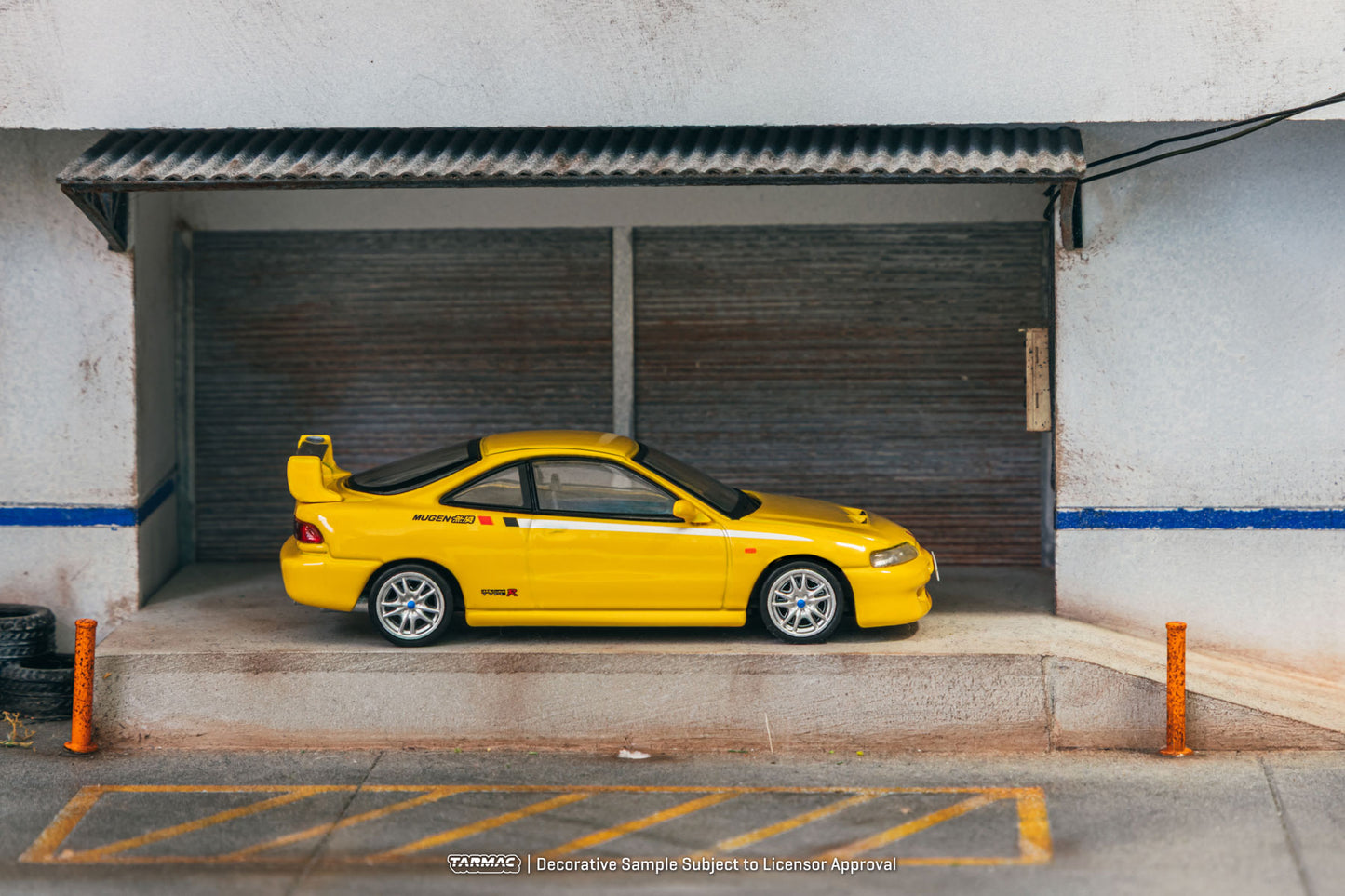 Tarmac Works 1:64 Honda Integra TYPE R DC2 MUGEN Sunlight Yellow T64G-TL059-YL (Preorder)