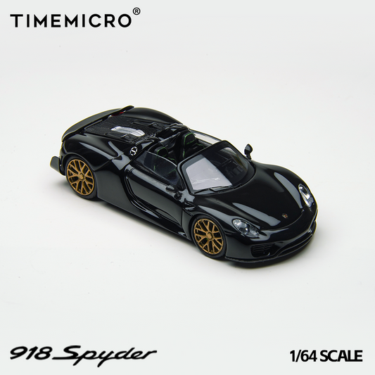 Time Micro 1:64 Porsche 918 Spyder Black TM643528