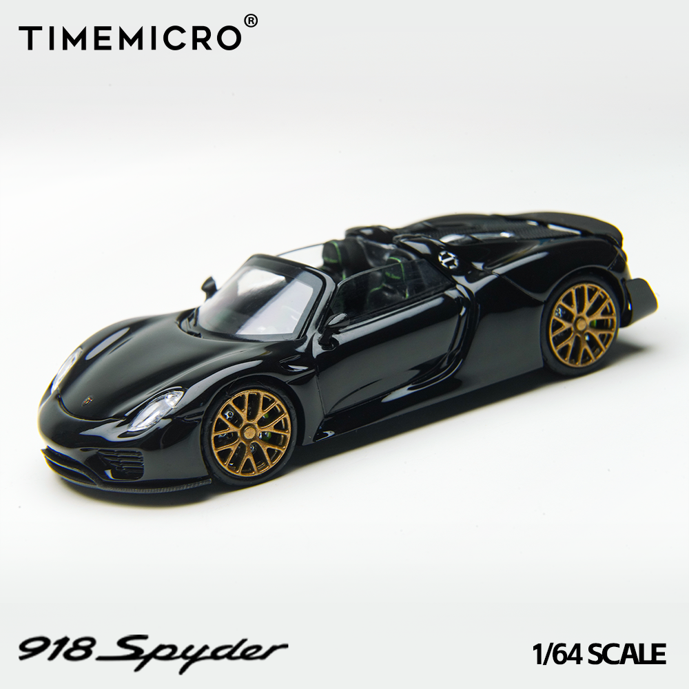 Time Micro 1:64 Porsche 918 Spyder Black TM643528