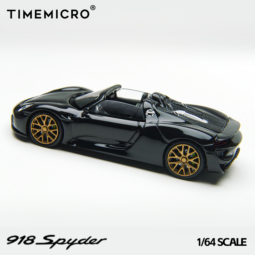 Time Micro 1:64 Porsche 918 Spyder Black TM643528