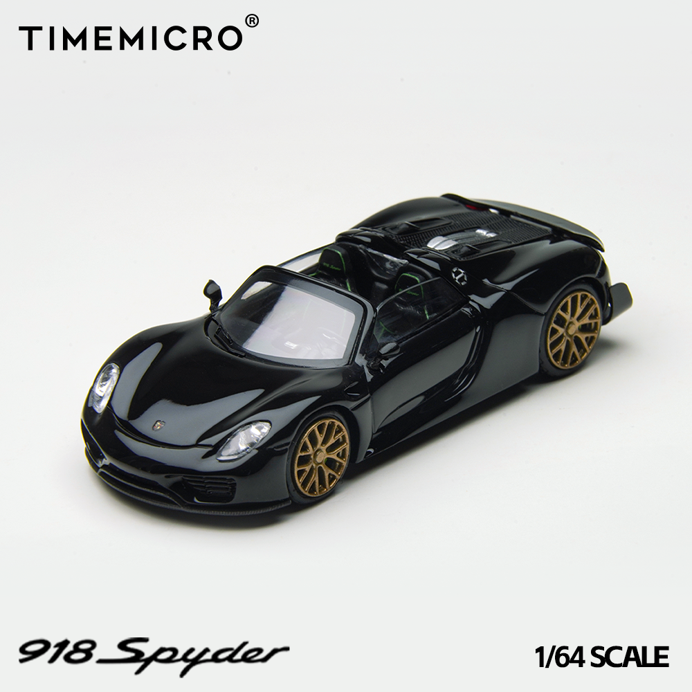 Time Micro 1:64 Porsche 918 Spyder Black TM643528