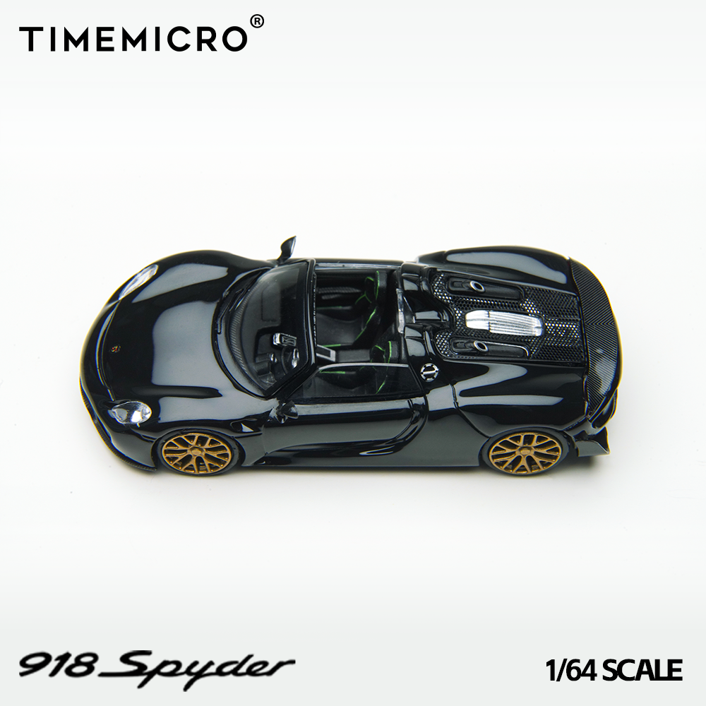 Time Micro 1:64 Porsche 918 Spyder Black TM643528
