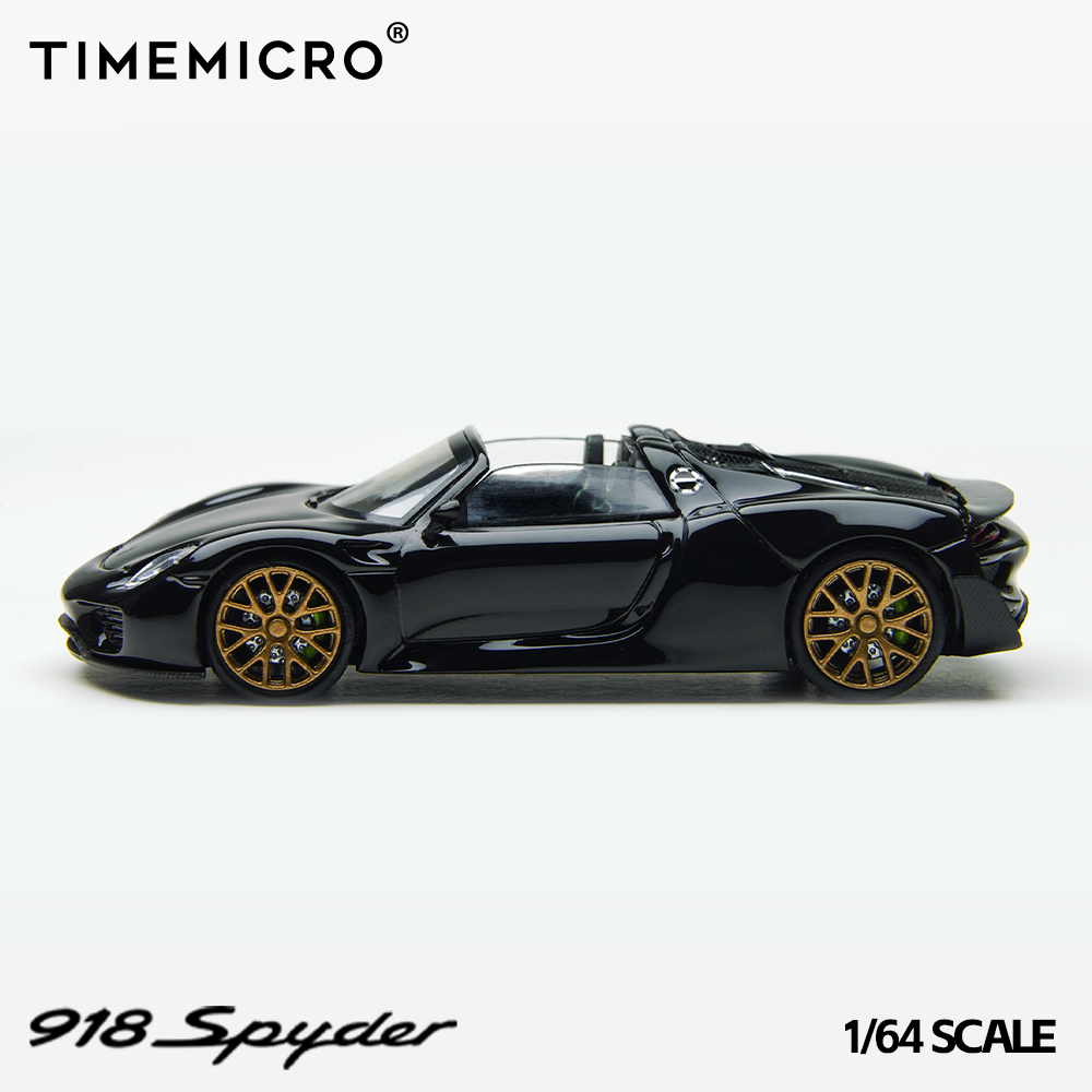 Time Micro 1:64 Porsche 918 Spyder Black TM643528