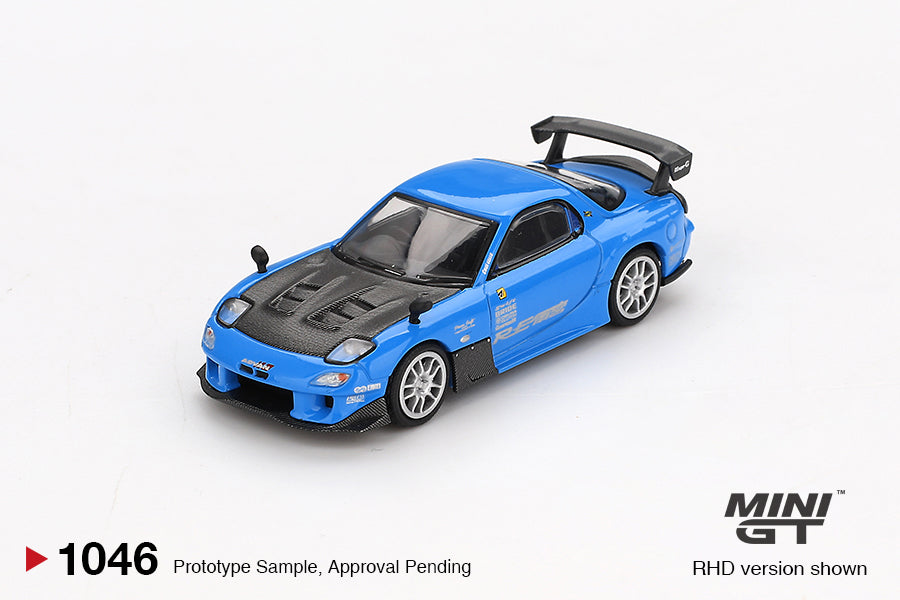 Mini GT 1:64 Mazda RX-7 RE-Amemiya 20B NA 3ROTOR-7 “Ama-san Go” MGT01046-BL (Preorder)