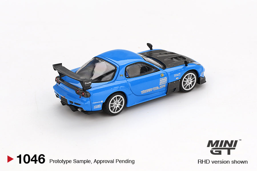 Mini GT 1:64 Mazda RX-7 RE-Amemiya 20B NA 3ROTOR-7 “Ama-san Go” MGT01046-BL (Preorder)