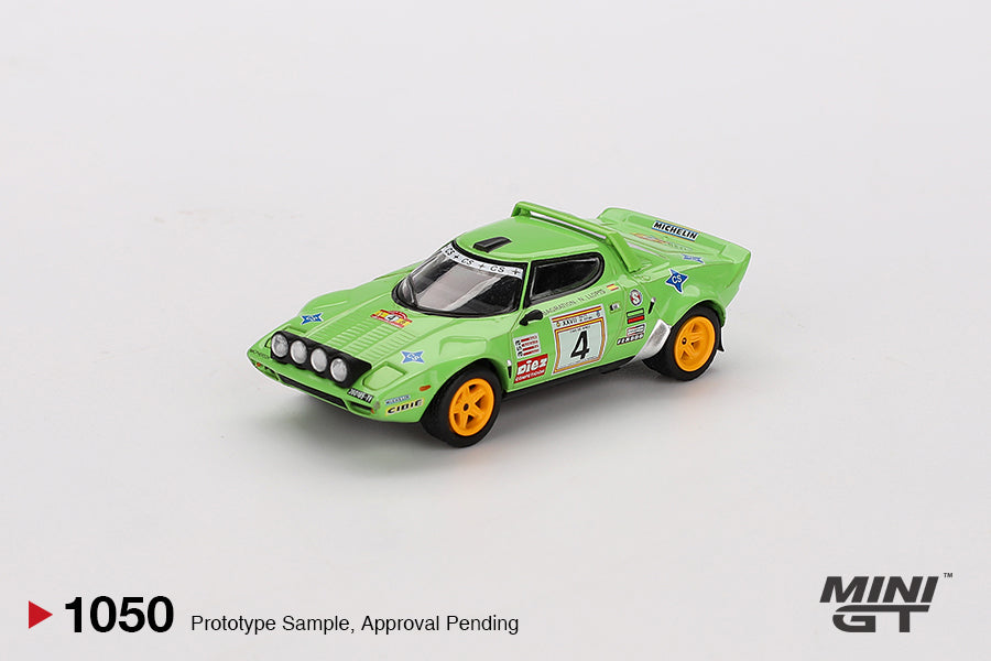 Mini GT 1:64 Lancia Stratos HF #4 1979 Spanish Rally Champion MGT01050-BL (Preorder)