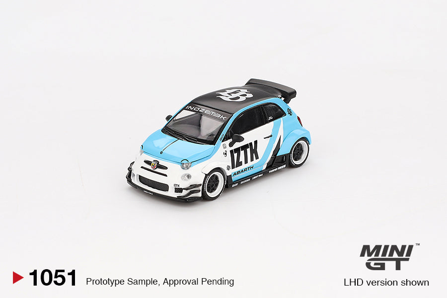 Mini GT 1:64 Abarth 595 LB-WORKS x Abas Works IZTK MGT01051-BL (Preorder)