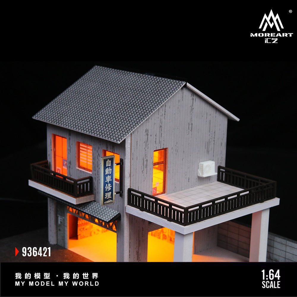 MoreArt 1:64 Japanese Auto Repair Shop Diorama MO936421 (Preorder)