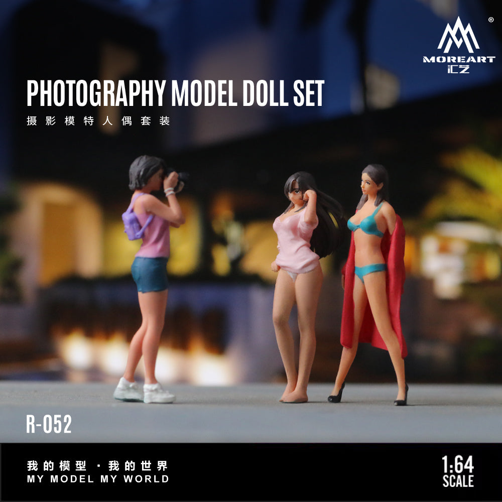 MoreArt 1:64 Photography Model Doll Set MO223052 (Preorder)