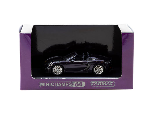 MINICHAMPS x Tarmac Works 1:64 Porsche 718 Spyder RS Viola Metallic T64MC-008-VM