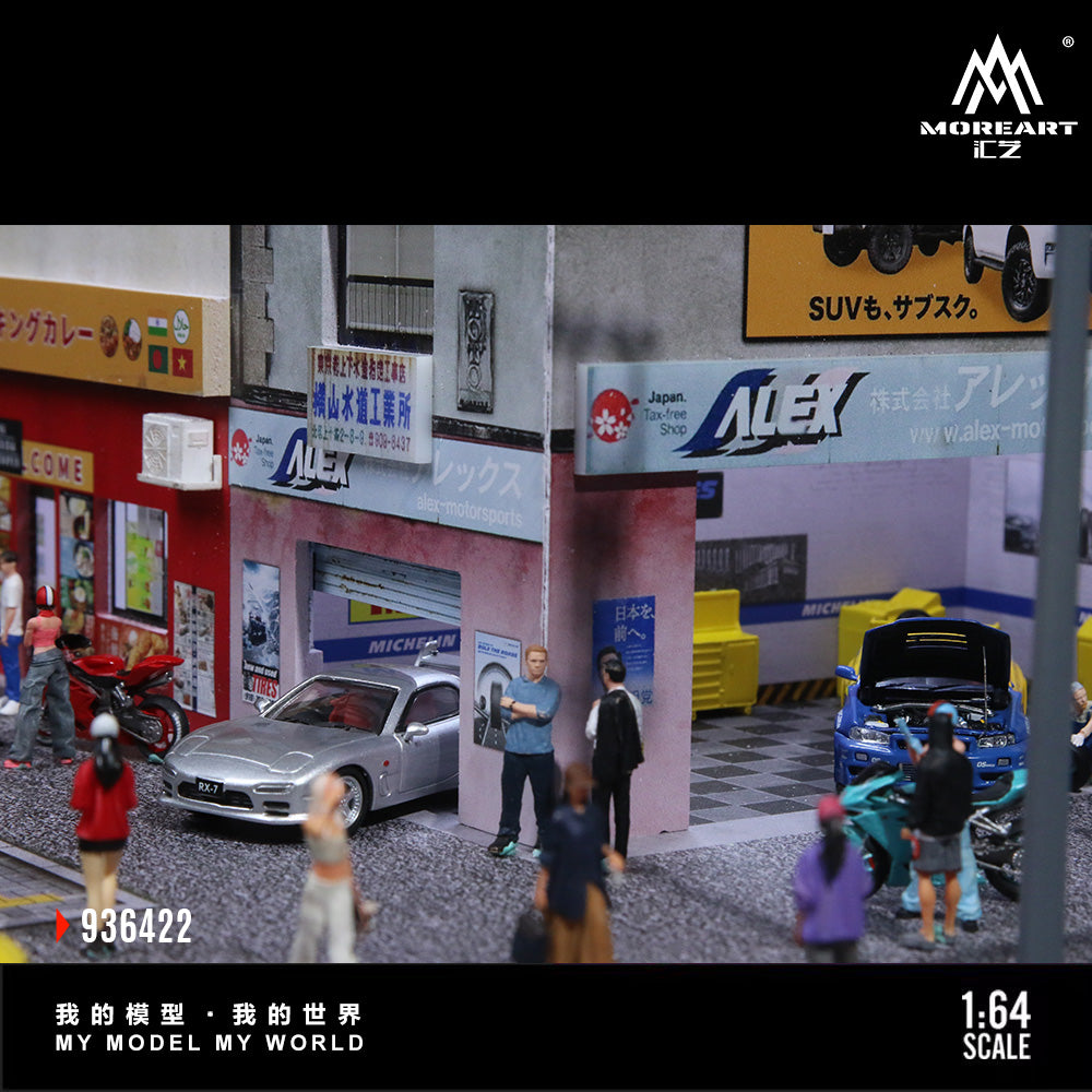 MoreArt 1:64 Japanese Curry Restuarant Scene Diorama MO936422