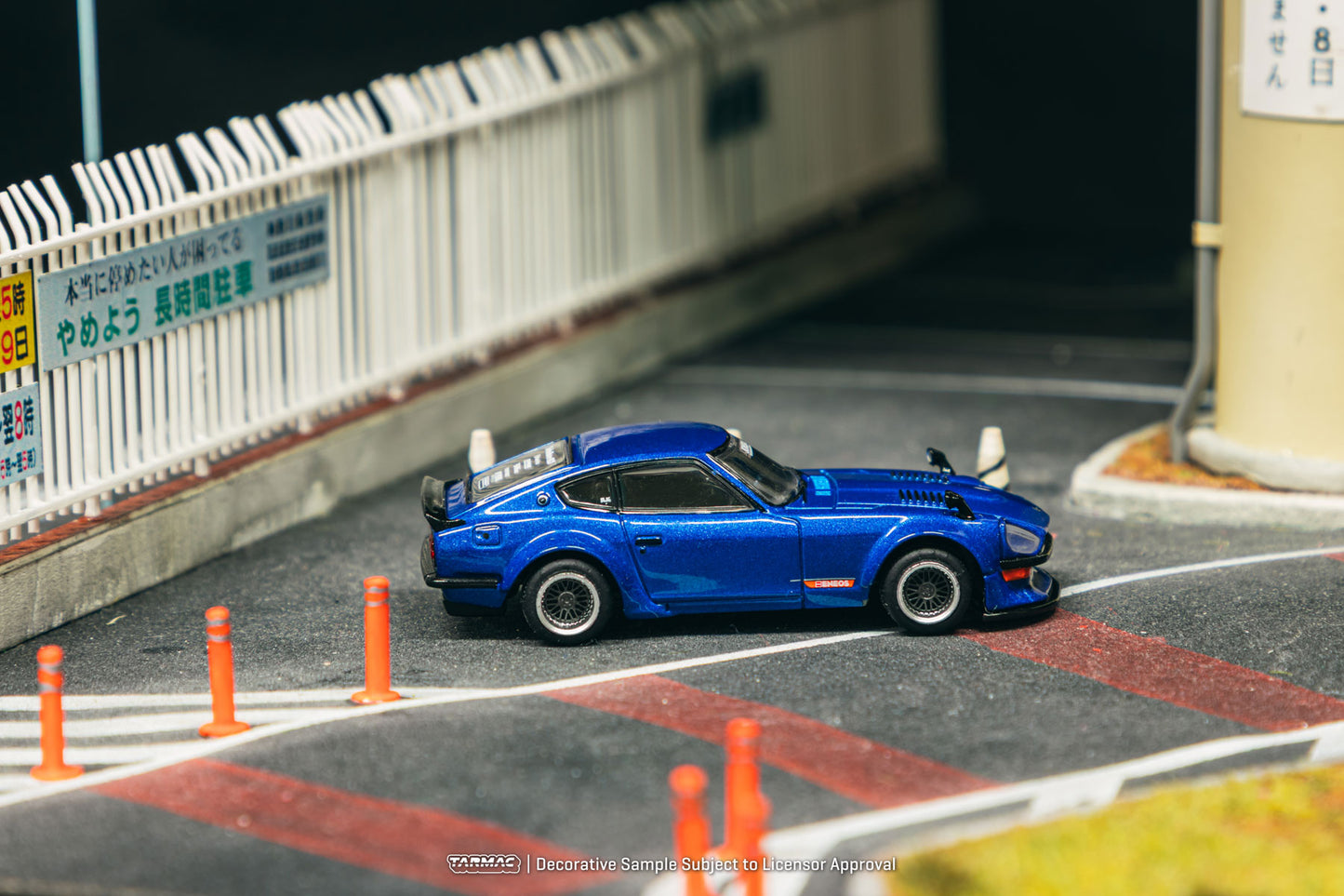 Tarmac Works 1:64 Nissan Fairlady Z S30 Widebody - Designed by Jon Sibal Blue T64G-062-BL (Preorder)