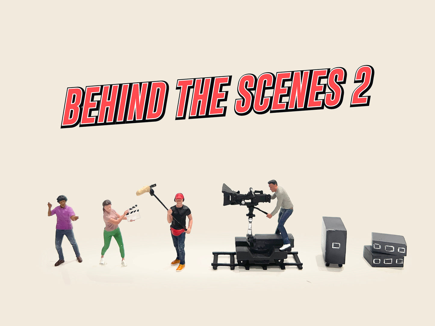 American Diorama 1:64 Figure set - Behind the Scenes 2 AD-2428 (Preorder)