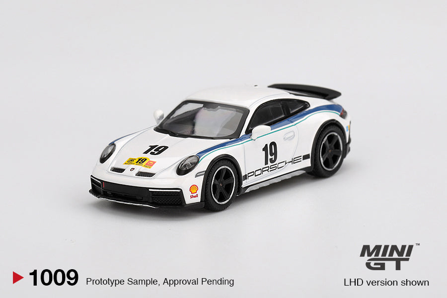 Mini GT 1:64 Porsche 911 Dakar Rally 1974 – White MGT01009-BL (Preorder)