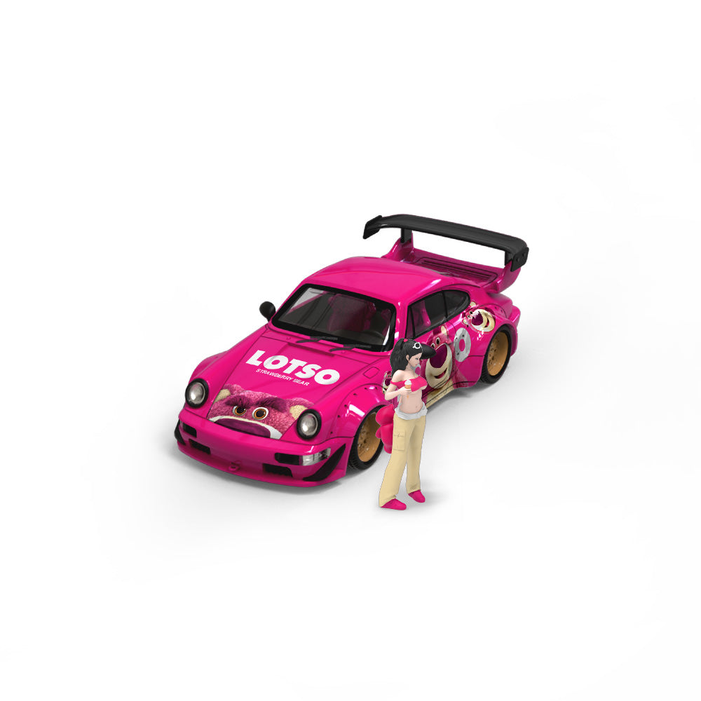 (Preorder) Cool Car 1:64 Porsche 964 Lotso Strawberry Bear CC640878-2 Full Set